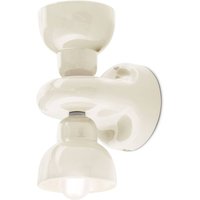 Ferroluce Berimbau vägglampa, kräm, 2-ljus