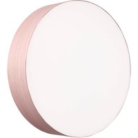 LZF LAMPS LZF LED-vägglampa Gea, ljusrosa, Ø 42 cm, trä