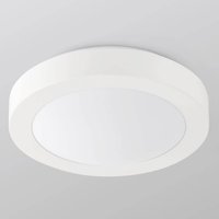 FARO BARCELONA Badrumstaklampa Logos, Ø 35 cm, vit