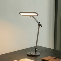 Lindby LED table lamp Elvir, grey, aluminium, height 53cm, CCT