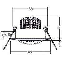 BRUMBERG Spot BB13 dim2warm RC-dim boîte de raccordement blanc structuré