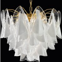 Novaresi Glass hanging light Rondini with 24 carat gold