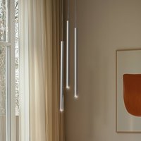 SIGMA Suspension Sopel 3, vert olive, ronde, à 3 lampes, acier, G9