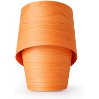 LZF LAMPS LZF bordslampa Tiny, orange, höjd 22 cm, träfanér