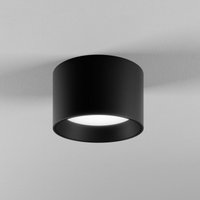 Egger Licht EGG DLS Downlight Ringo black Ø 12.6 cm aluminium IP54 3,000 K