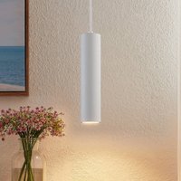 PRIOS Neliyah hanging light, round, white, 1-bulb, GU10