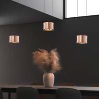 BANKAMP Impulse LED-hänglampa 3 lampa roséguld