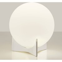 Terzani bordslampa Oscar, vit, Ø 20 cm, glas