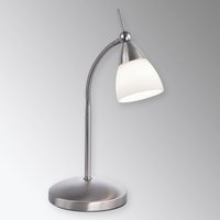 Paul Neuhaus Pino bordslampa, grå, 45 cm, dimbar, G9