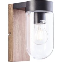 Brilliant Utomhusvägglampa Cabar in träoptik