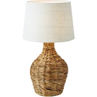 Tischlampe Paglia, natur/weiß, Rattan/Jute, Höhe 58 cm