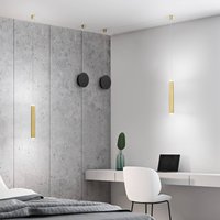 Fabas Luce Prado LED pendant light, brass, metal, dimmable