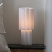 Markslöjd Lampe à poser Catis, blanc, 45 cm de haut, textile, E27