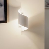 EMIBIG LIGHTING Vägglampa Spiner vit, höjd 30 cm, stål