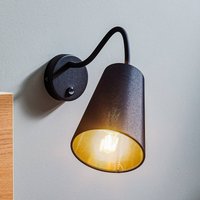 TK Lighting Wall light Wire, black/gold