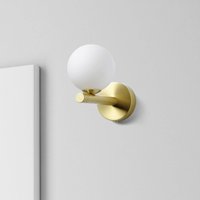 miloox by Sforzin Applique murale Pomi, à 1 lampe, doré, verre, sphère