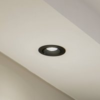 Arcchio Harcos LED downlight, black, Ø 11 cm, 4,000K