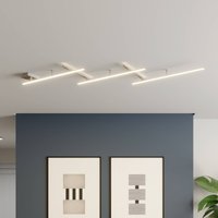 Trio Lighting Indira swivelling LED ceiling lamp, dimmer, nickel