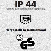 CMD Utomhusvägglampa Lija i stål med sensor