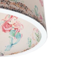 Elobra Hänglampa 25/40 sjöjungfrur, Ø 38 cm, färgstark, E27