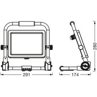 Lampe de travail LED OSRAM VALUE, 50 W, noir, IP65, 6 500 K