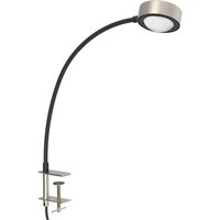 LightMe Powerlens Flex bordslampa, skruv, titanfärgad