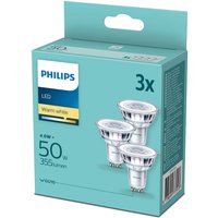 Philips LED-reflektor GU10 4,6 W 2 700 K, 3-pack