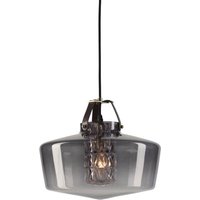 DESIGN BY US Addicted To Us pendant light, smoky grey/brass/brown