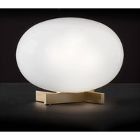 Oluce Alba - Opal glass table lamp, dimmable