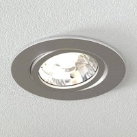 MEGAMAN LED-inbyggnadsspotlight Rico 6,5 W i borstat stål