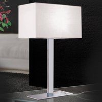 ORION Grigor table lamp with a white linen lampshade
