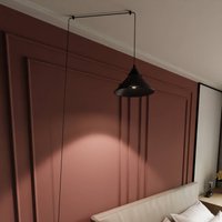 EMIBIG LIGHTING Ramo pendant light, one-bulb, black