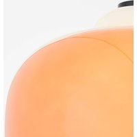 Brilliant Blop hanging light made of glass, orange