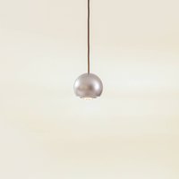 Lucande LED hanging light Varineth, nickel-coloured, aluminium, Ø 11 cm
