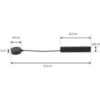 Transformador LED Lindby Lumaro, negro, longitud