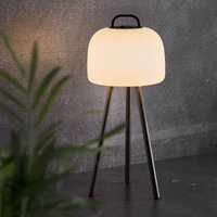 Nordlux LED table lamp Kettle Tripod metal, lampshade 22cm