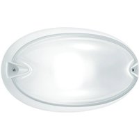 Performance in Lighting Oval utomhusvägglampa Chip vit