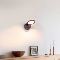 Foco LED Lindby Manel, negro, hierro