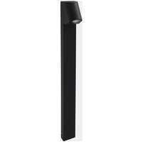 LEDS-C4 Eko väglampa, svart, höjd 80 cm, aluminium