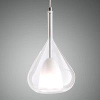 Fabas Luce Taklampa lila, klar, 1-ljus, glas
