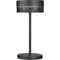 HELL Lampe à table LED rechargeable Mesh, hauteur 30 cm, noir