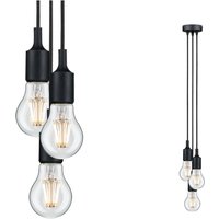 Paulmann Neordic Ketil pendellampa 3 lampor svart