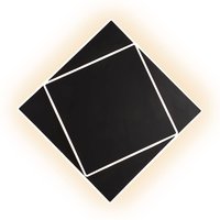 Mantra Iluminación Dakla LED-vägglampa, svart, 28x28 cm