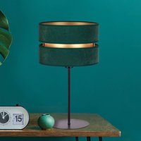 Duolla Duo table lamp, green/gold, height 50 cm