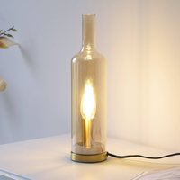 JUST LIGHT. GmbH JUST LIGHT. lampe à poser Bottle, ambre, verre, E14