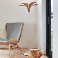 UMAGE Jazz floor lamp oak floor stand white