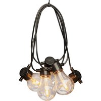 LED-Solar-Lichterkette Party, 4,2W, bernstein, IP44, 1800K