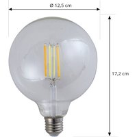 LUUMR Smart LED-lampa klar E27 G125 7W Tuya WLAN CCT
