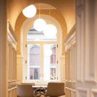 Fagerhult Globia Suspension DALI verre Ø45cm 47W 3.000K