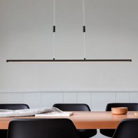 Lindby Suspension LED Arneja, noir, CCT, réglable en hauteur